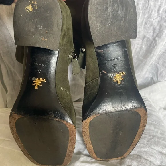 Prada suede ankle boots - Picture 6 of 7